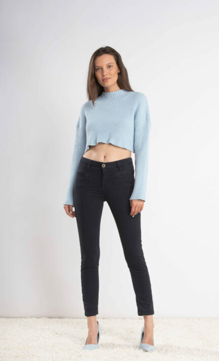 Lenny Satin Navy